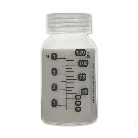 SteriCare Glass Baby Bottle, 120ml, Box of 120