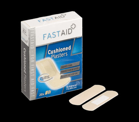 Fast Aid Cushioned Plasters - Pack of 20