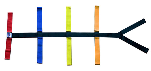 Nutwell Medical Spider Strap with Adjustable Sliding Cross Straps, Multi-Coloured