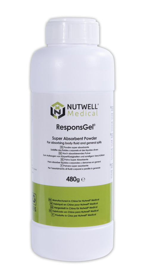 Nutwell Medical ResponsGel Super Absorbent Gel Powder, 480g Bottle