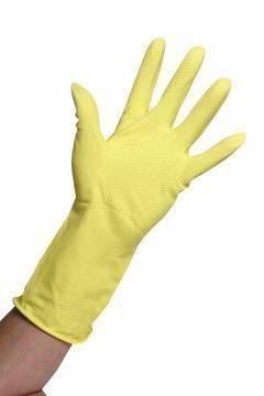 Premier Household Rubber Gloves, Yellow, Large, Pack of 12