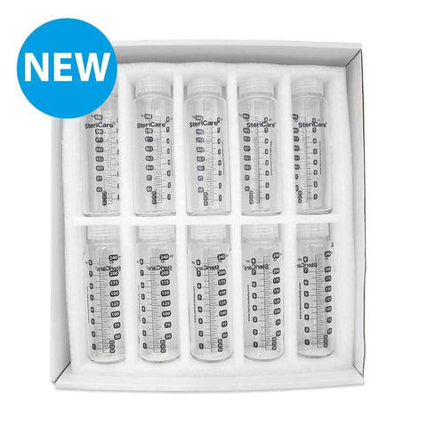 SteriCare Glass Baby Bottle, 240ml, Pack of 10