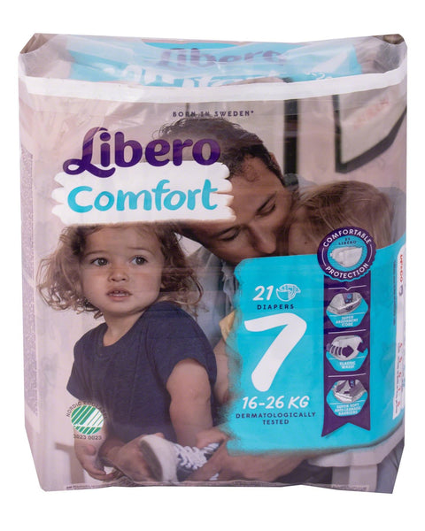 Libero Comfort, Size 7 Nappies, Pack of 21