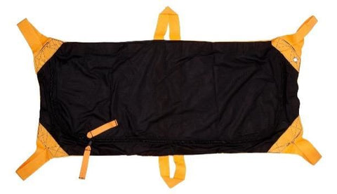 Black & Yellow Child Marine Body Bag with 6 Handles, 123cm x 48cm
