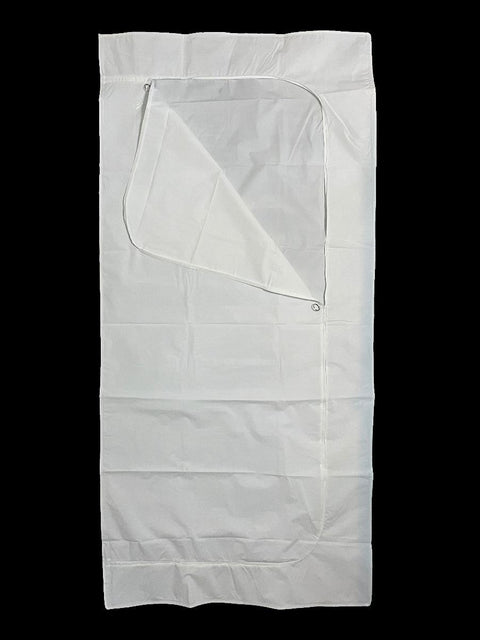 PEVA Body Bag without Handles, White, Adult, 104cm x 218cm, 0.15cm Thickness