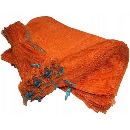 Orange Net Sack with Drawstring, 28.5cm x 19.5cm, Pack of 25