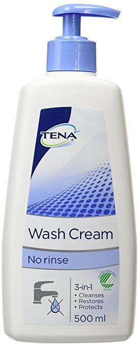 TENA 3-in-1 'No-Rinse' Wash Cream with Pump, 500ml