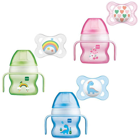 MAM Starter Cup with Handles and Soother, 150ml