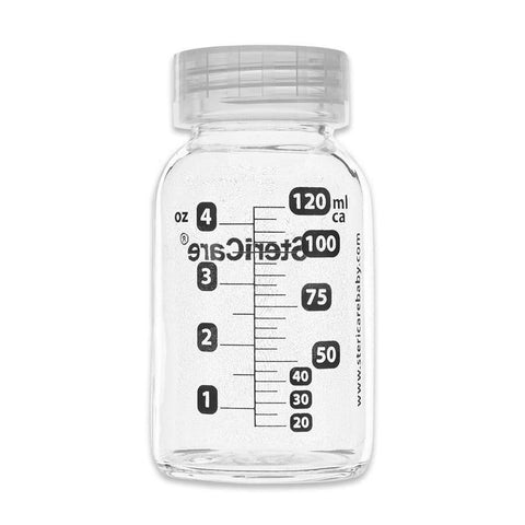 SteriCare Glass Baby Bottle, 120ml, Pack of 10