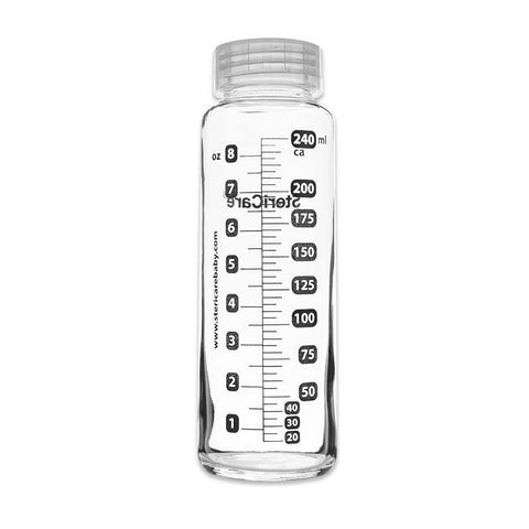 SteriCare Glass Baby Bottle, 240ml, Pack of 20