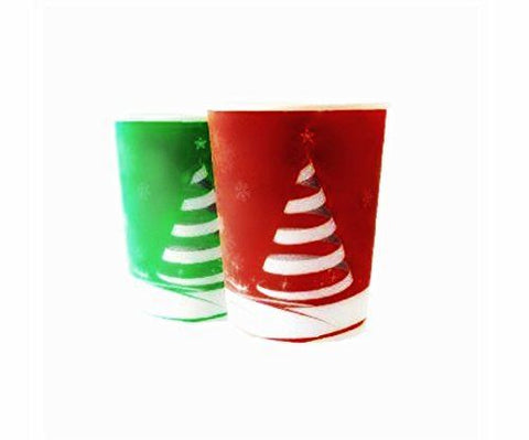 Swirling Tree Hot Cups without Lids, 8-9oz, Pack of 910